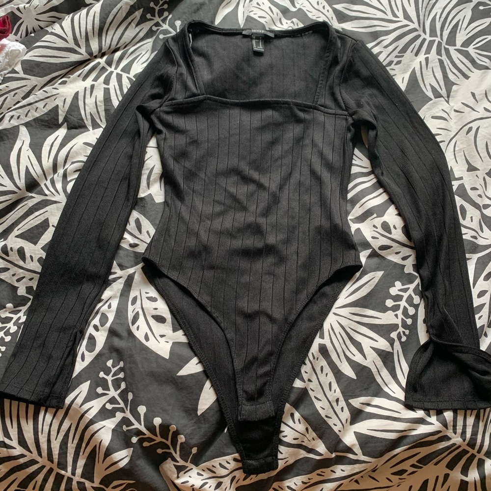 Cute Ribbed Bodysuit